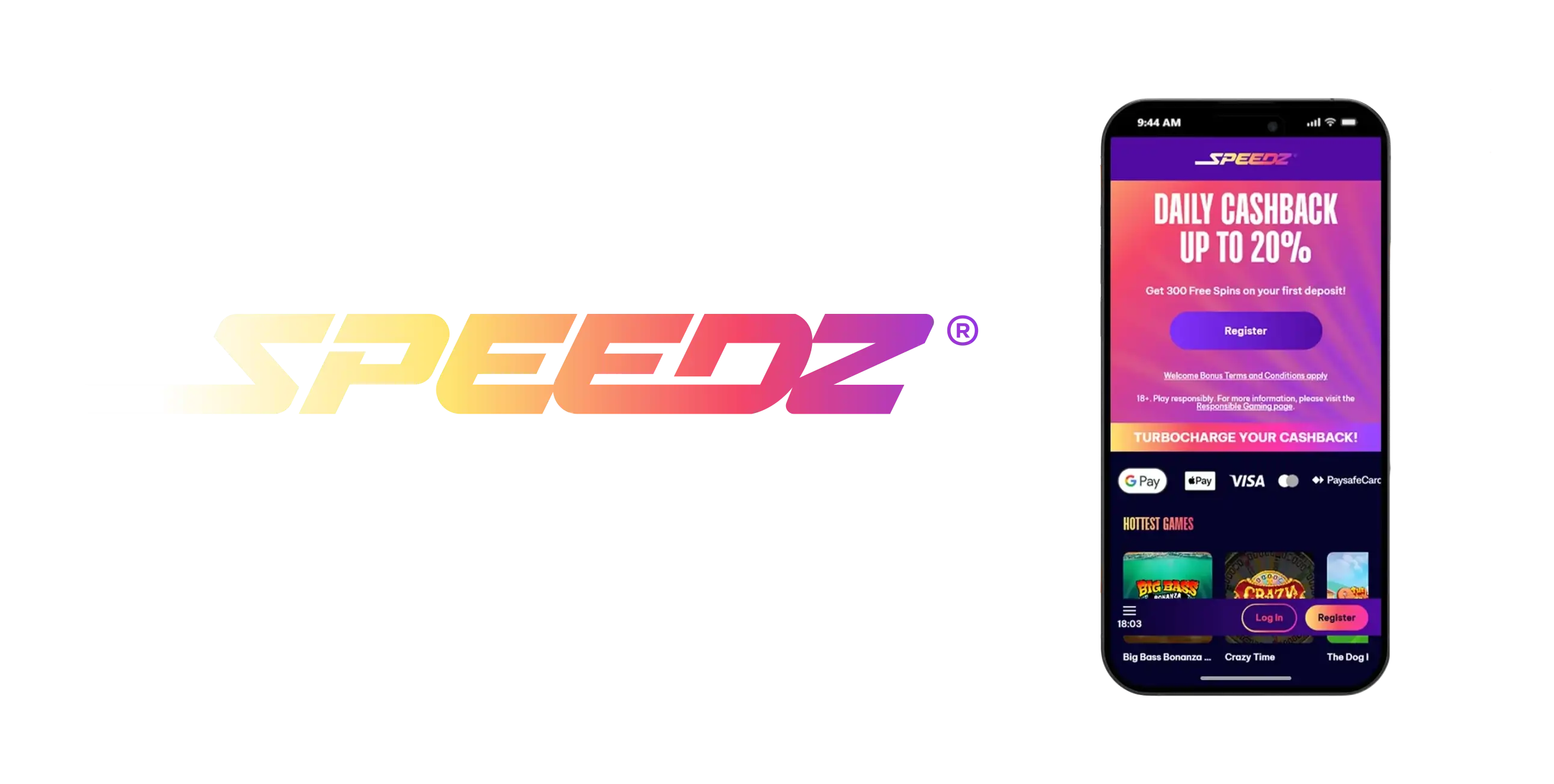Speedz Casino App Screenshot
